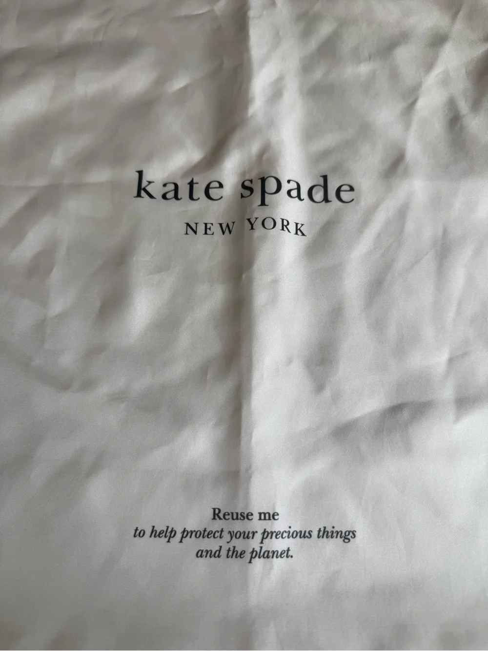 Kate Spade Drawstring Dust Bag 20 x 27